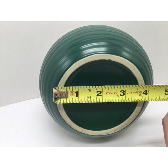 Forest Green Ceramic Kitchen Canister Set with lids lot of 3 - Picture 11 of 11